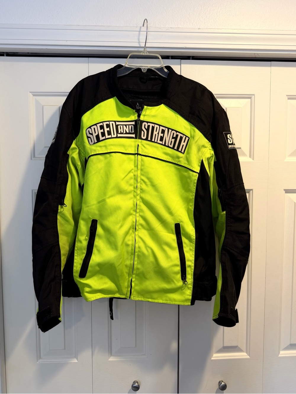 Speed & Strength Seven Sins Hi-Vis Textile Motorcycle Jacket